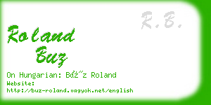 roland buz business card